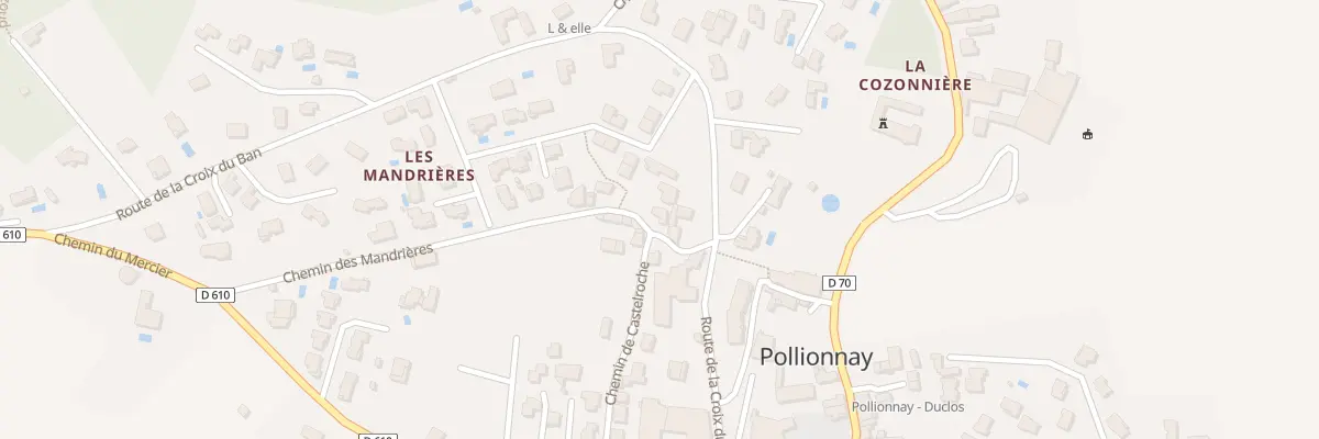 Plan du 5062 Che des Mandrières à Pollionnay