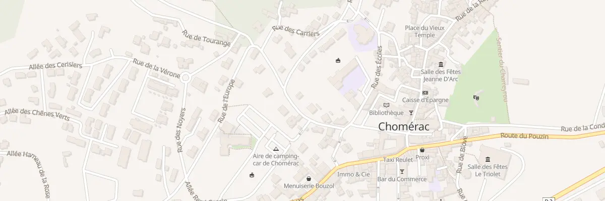 Plan du 92 Rue de la Vialatte à Chomérac