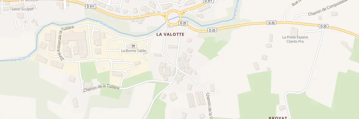 Plan du 105 La Valotte à Thurins