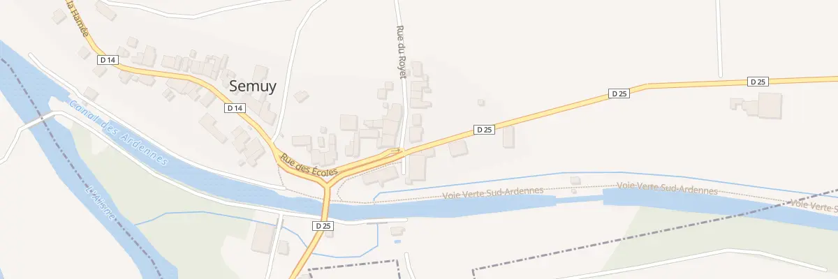 Plan du 1 Rue de Neuville à Semuy