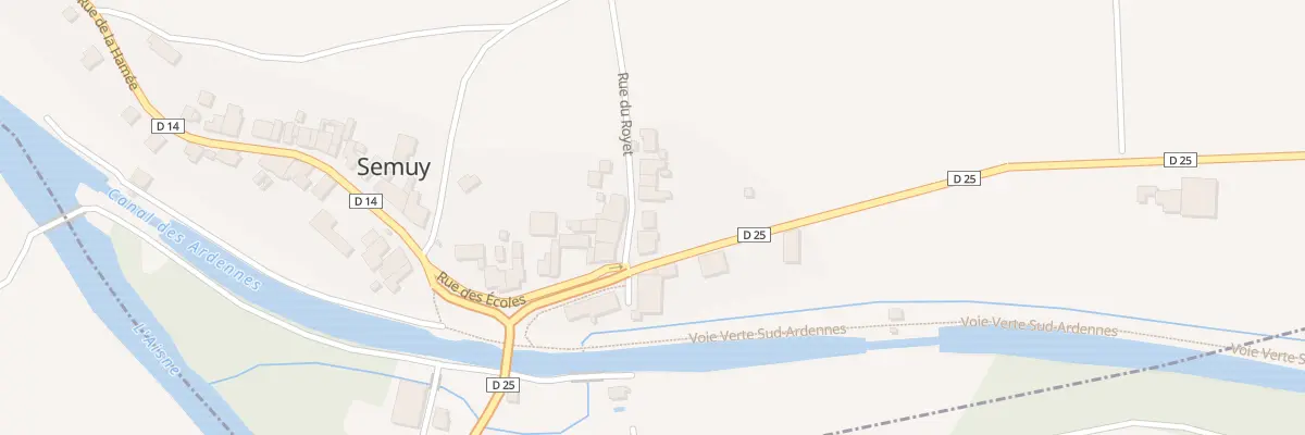 Plan du 2 Rue du Royet à Semuy
