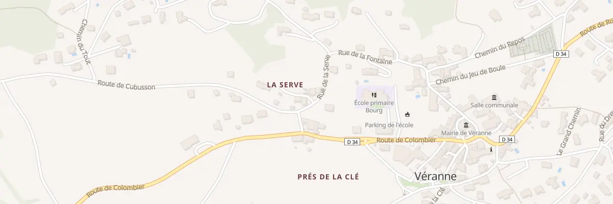 Plan du 51 Rue de la Serve à Véranne