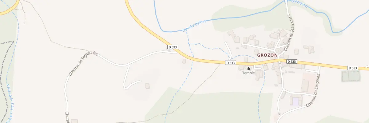 Plan du 5396 Grozon à Saint-Barthélemy-Grozon