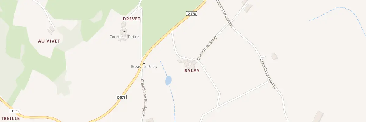 Plan du 5060 Balay à Bozas