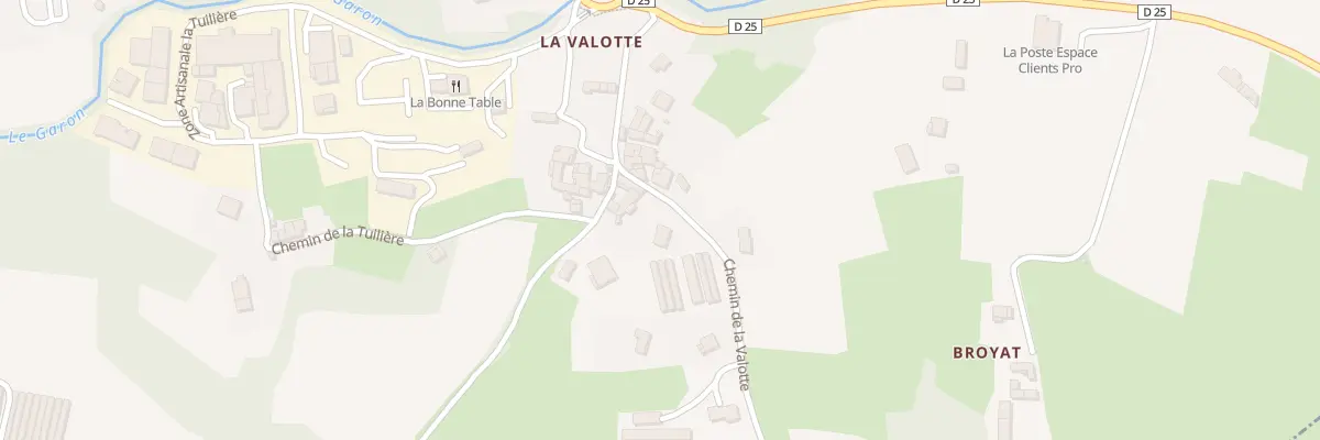 Plan du 180 La Valotte à Thurins