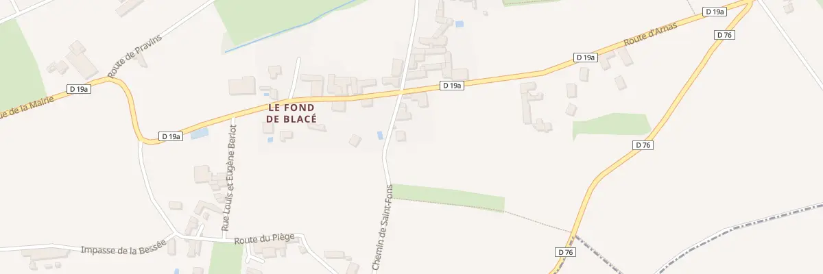 Plan du 61 Che de Saint Fons à Blacé