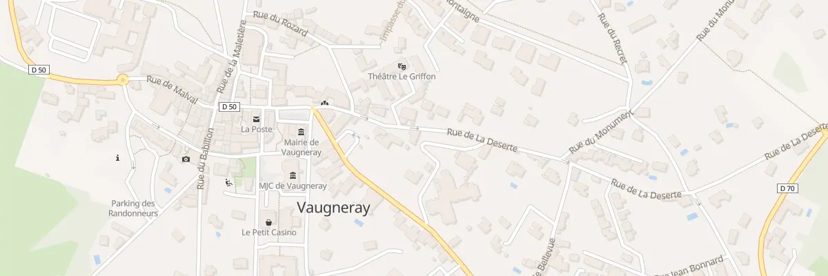 Plan du 12 Rue de la Déserte à Vaugneray