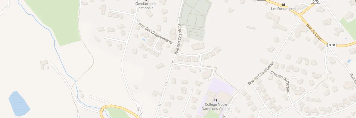 Plan du 2 Rue Buissonnière à Vaugneray