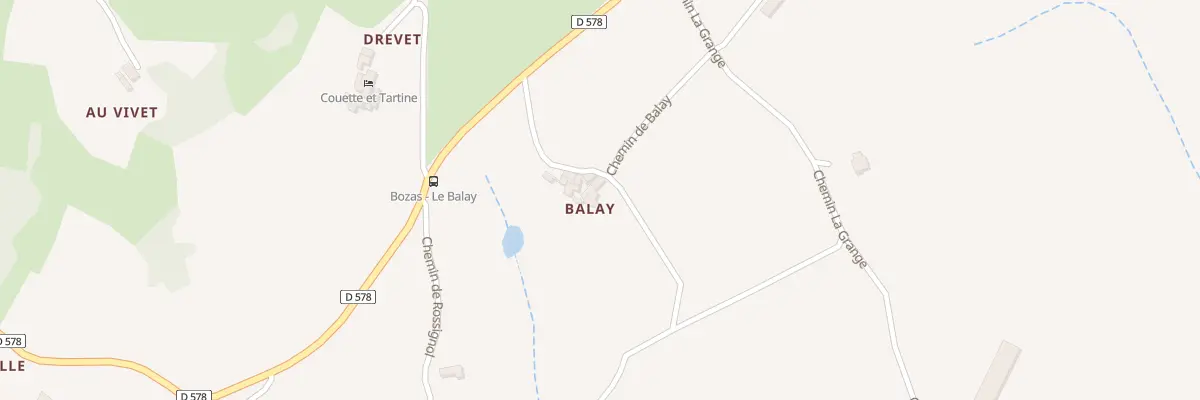 Plan du 142 Che de Balay à Bozas
