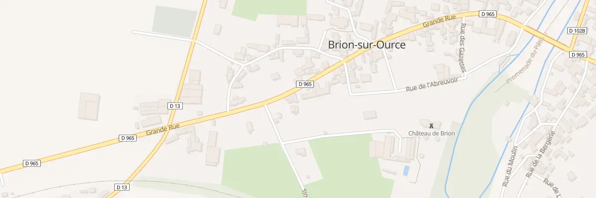 Plan du 11 Rue Grande Rue à Brion-sur-Ource