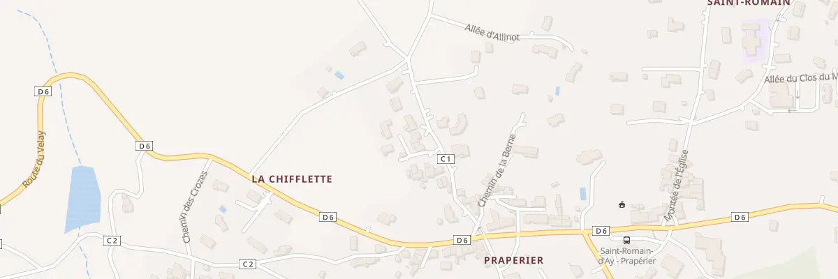 Plan du 125 Rue de la Croix Verte à Saint-Romain-d’Ay