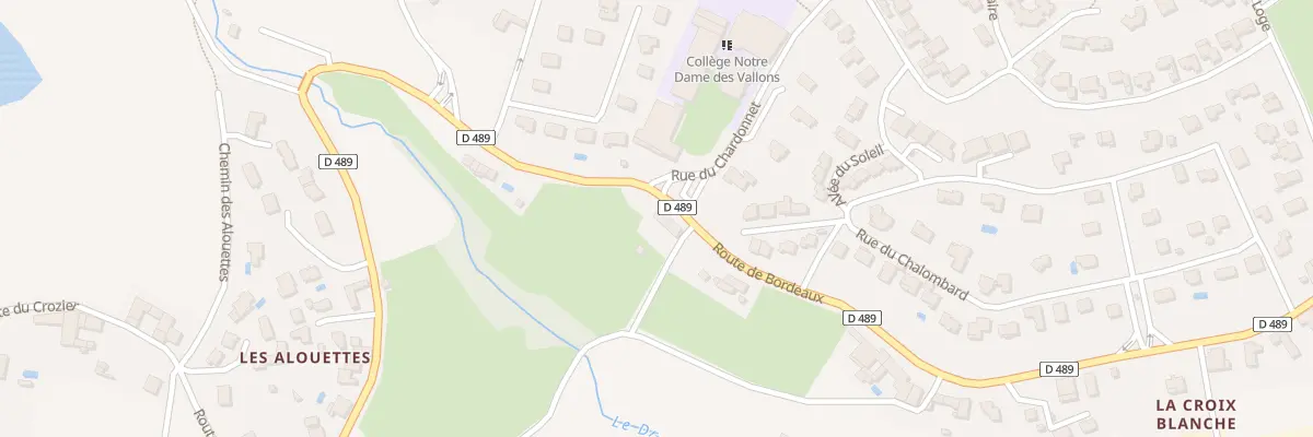 Plan du 101 Rte de Bordeaux à Vaugneray