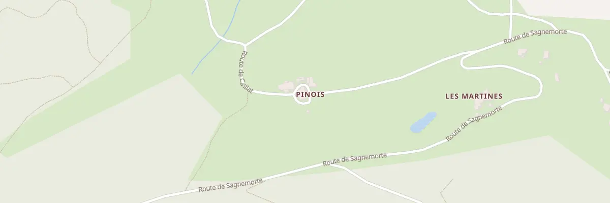 Plan du 1498 Rte de Caillat à Roisey