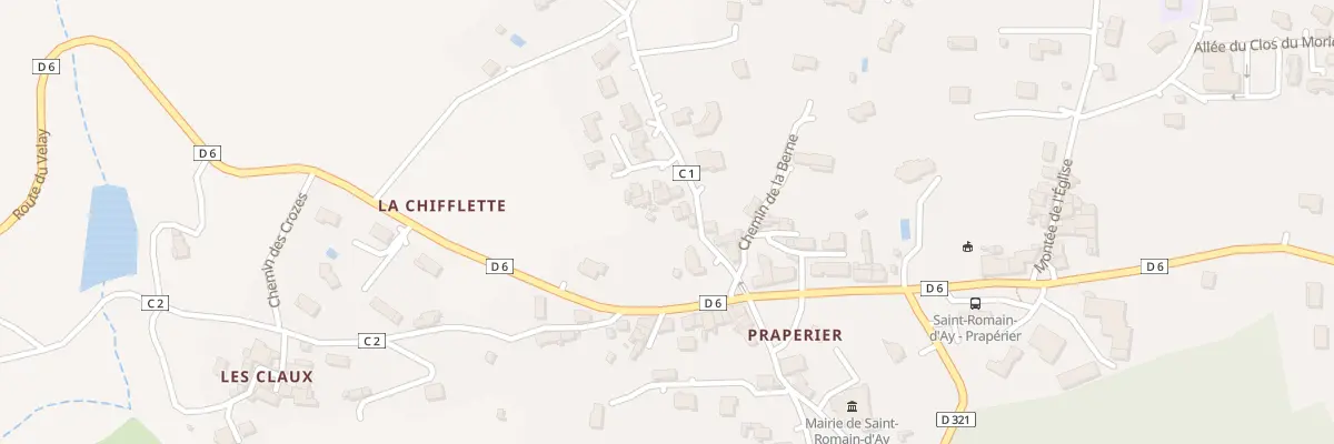 Plan du 65 Rue de la Croix Verte à Saint-Romain-d’Ay