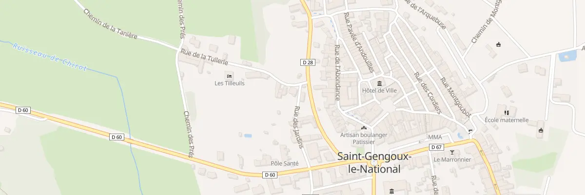Plan du 1 Rue de la Tuilerie à Saint-Gengoux-le-National