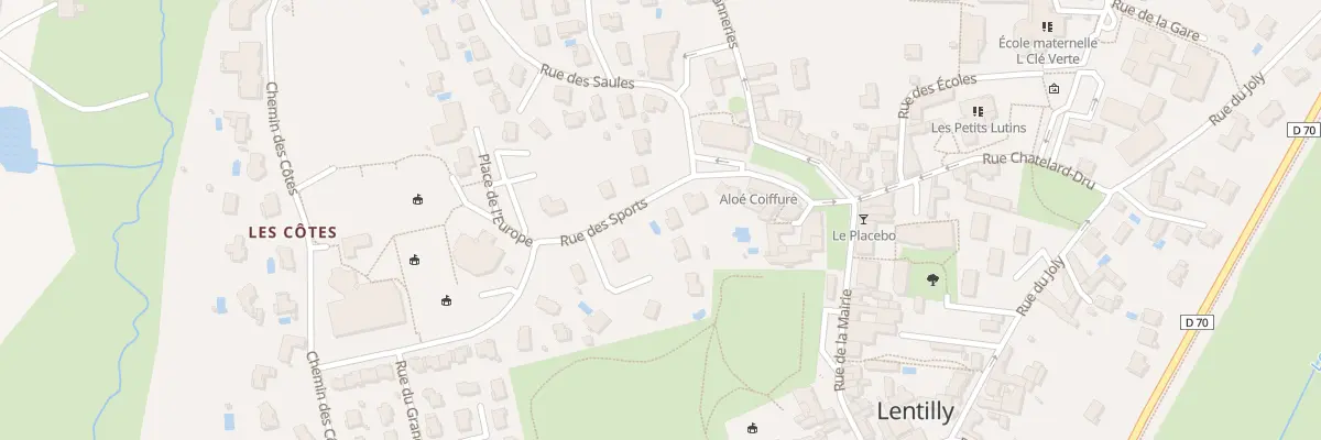 Plan du 15 Rue des Sports à Lentilly