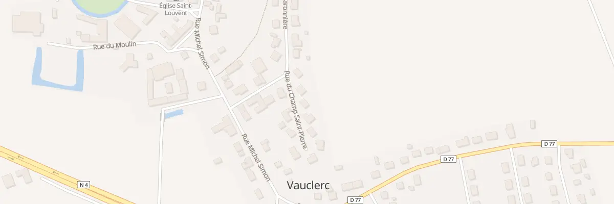 Plan du 142 Rue du Champ Saint Pierre à Vauclerc