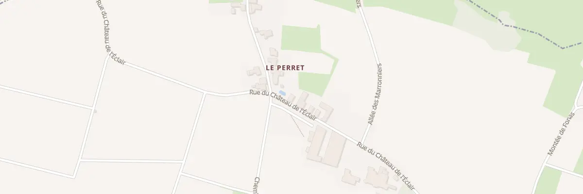 Plan du 990 Rue du Chateau de l’Eclair à Porte des Pierres Dorées