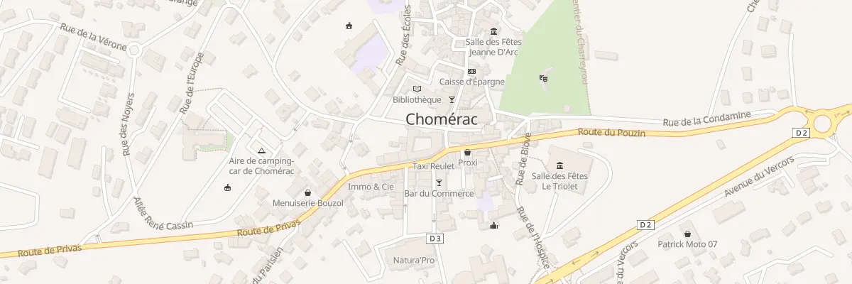 Plan du 38 Rte de Privas à Chomérac