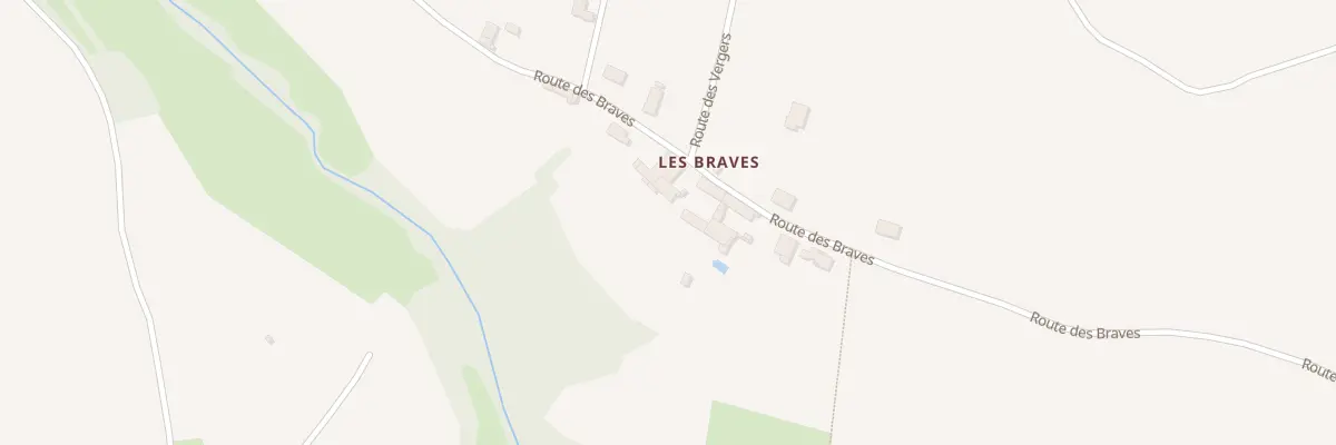 Plan du 838 Rte des Braves à Régnié-Durette