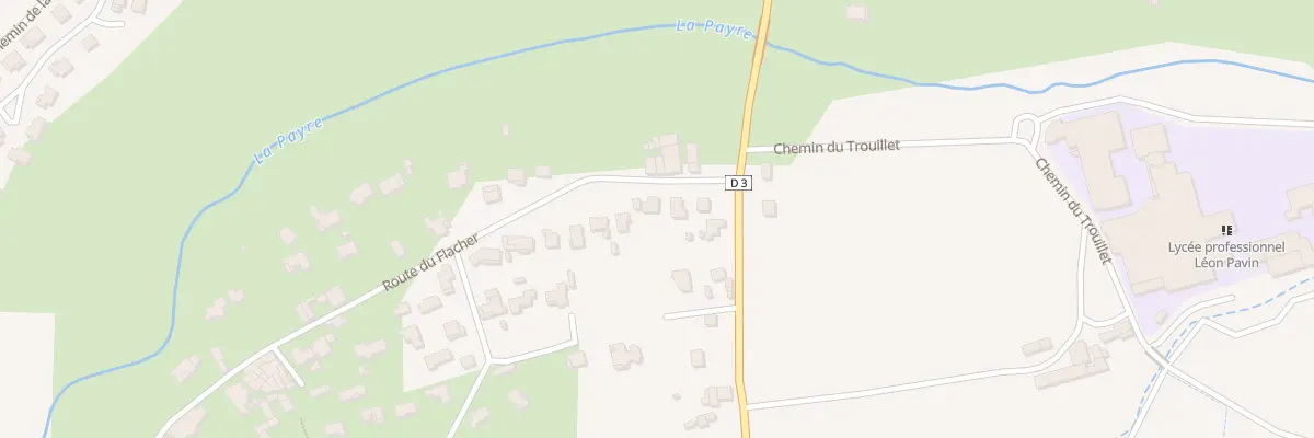 Plan du 67 Rte du Flacher à Chomérac