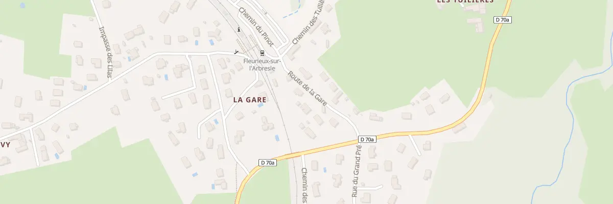 Plan du 113 Rte de la Gare à Fleurieux-sur-l’Arbresle