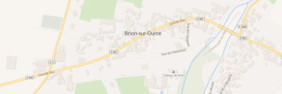 Plan du 8 Rue de l’Abreuvoir à Brion-sur-Ource