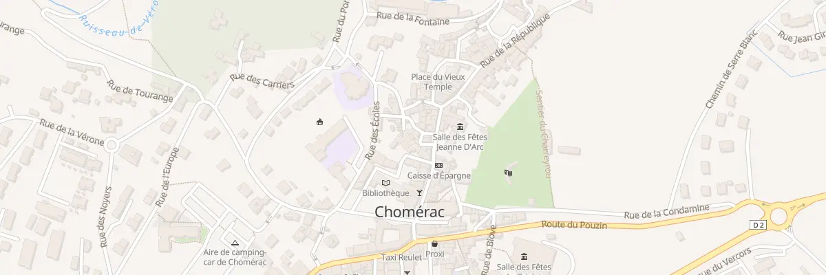 Plan du 25 Rue de la Tonnelle à Chomérac