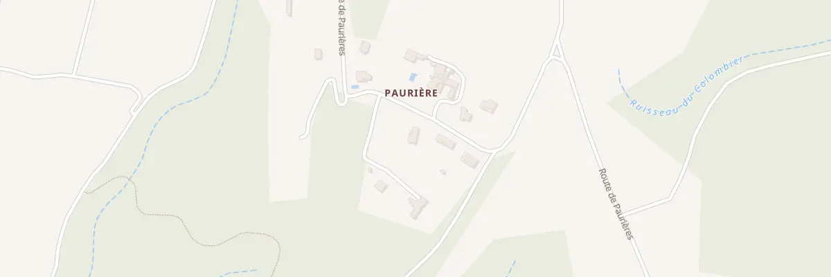 Plan du 2987 Rte de Paurières à Viviers