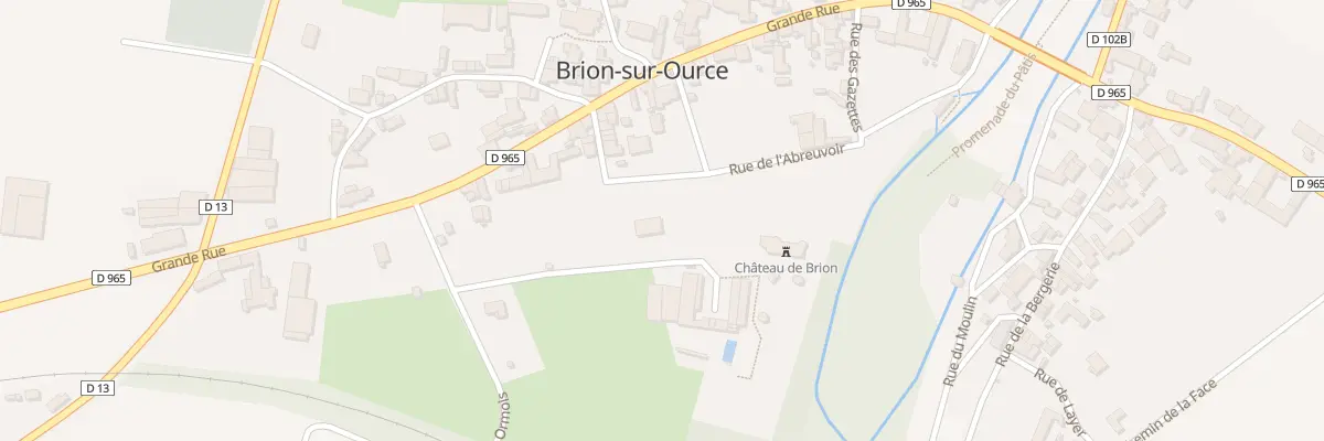 Plan du 5 Rue de l’Abreuvoir à Brion-sur-Ource