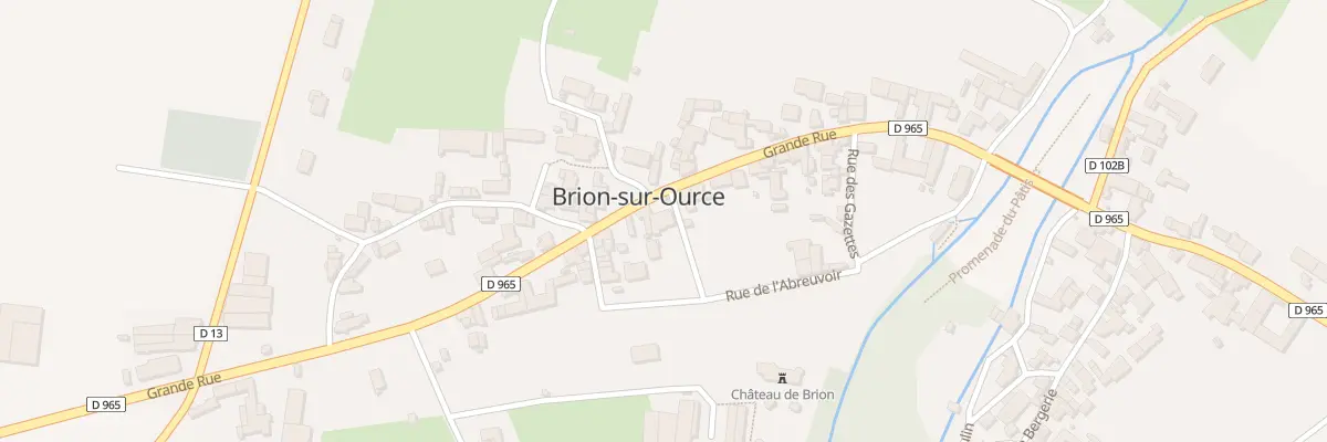 Plan du 21 Rue Grande Rue à Brion-sur-Ource