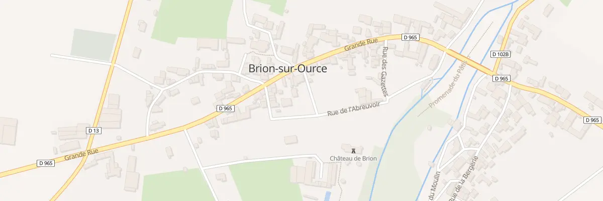 Plan du 1 Rue du Château à Brion-sur-Ource