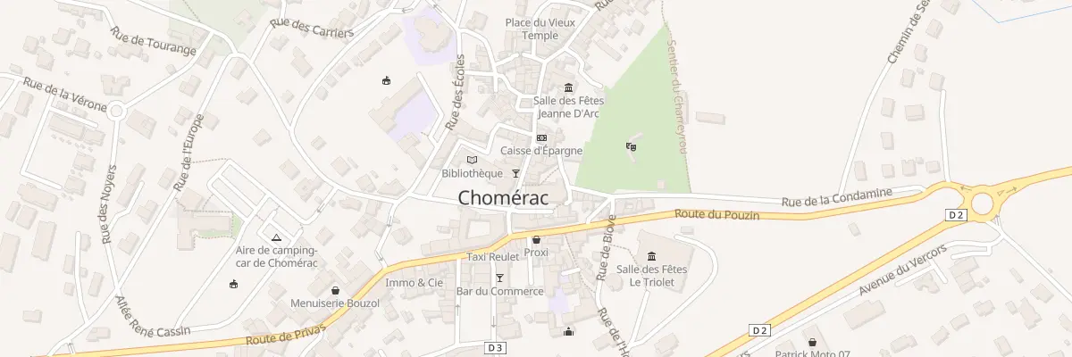 Plan du 50 Rue de la République à Chomérac