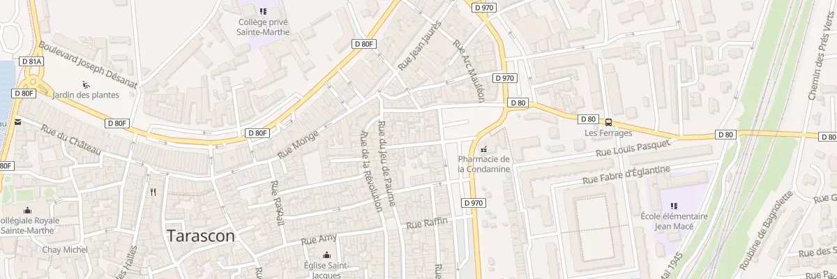 Plan du 11 Rue Mirabeau à Tarascon