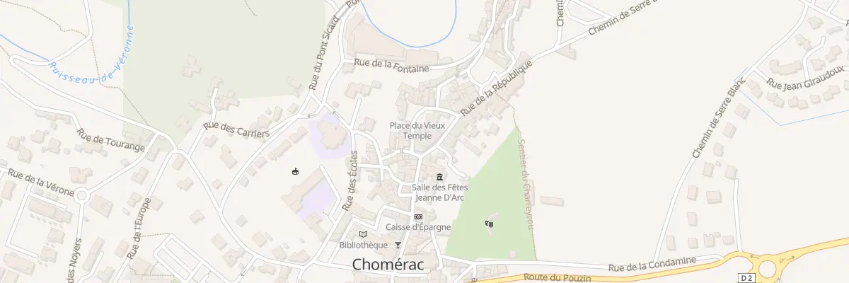 Plan du 185 Rue de la République à Chomérac