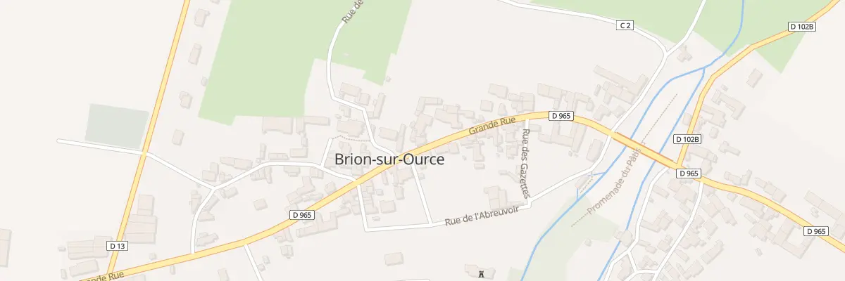 Plan du 20 Rue Grande Rue à Brion-sur-Ource