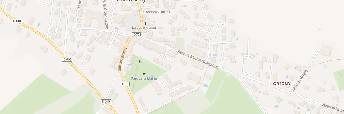 Plan du 28 Av Marius Guerpillon à Pollionnay