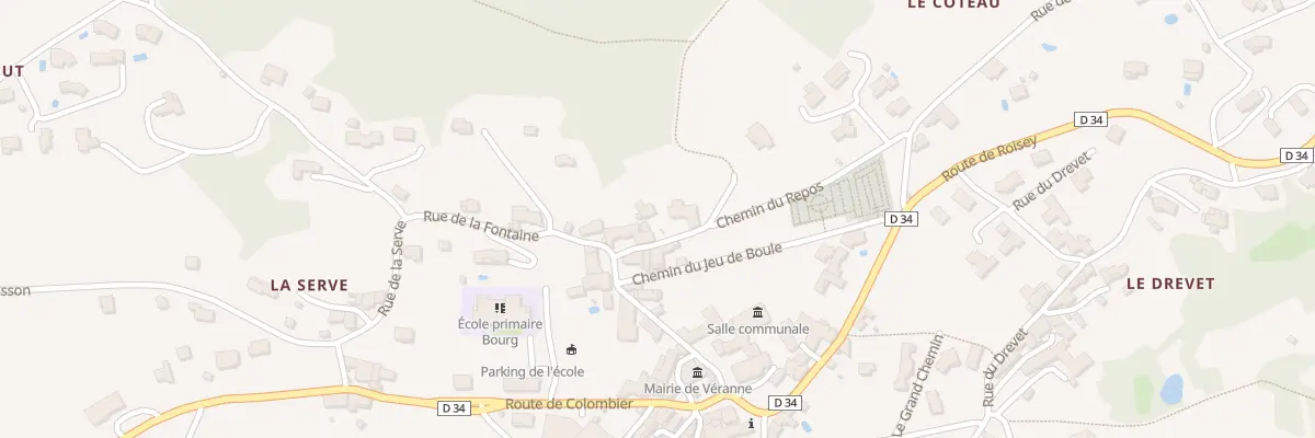 Plan du 3 Che du Repos à Véranne