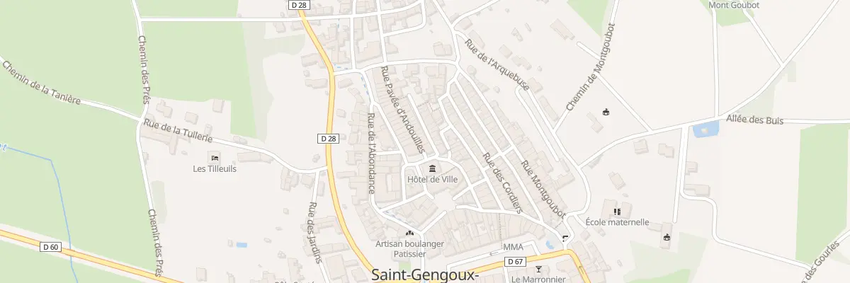 Plan du 6 Rue Pavée d’Andouilles à Saint-Gengoux-le-National