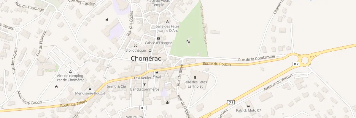 Plan du 25 Rue de la Condamine à Chomérac