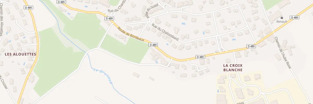 Plan du 95B Rte de Bordeaux à Vaugneray