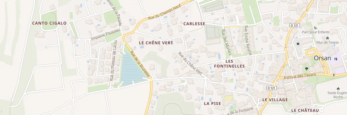 Plan du 5 Rue du Chêne Vert à Orsan