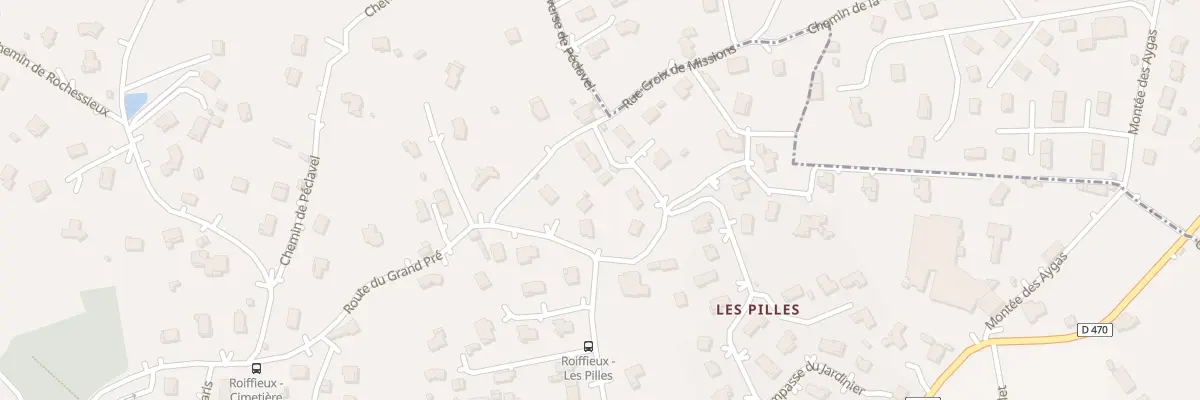 Plan du 695 Rte du Grand Pré à Roiffieux