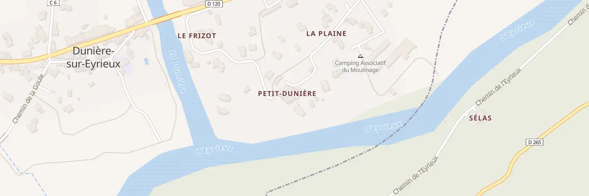 Plan du 307B Che du Petit Dunière à Dunière-sur-Eyrieux