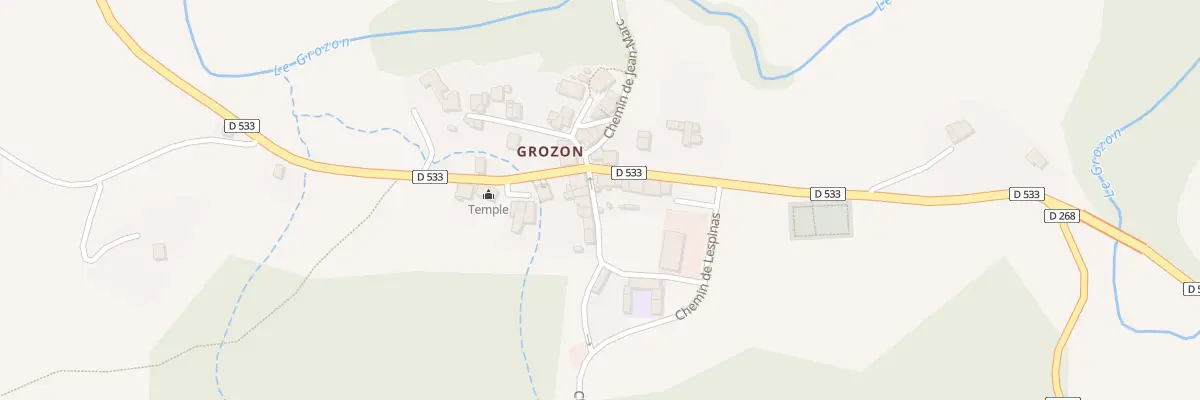 Plan du 5228 Grozon à Saint-Barthélemy-Grozon