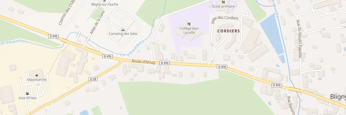 Plan du 14 Rte d’Arnay à Bligny-sur-Ouche