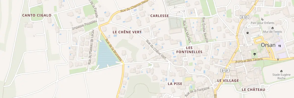 Plan du 3 Rue du Chêne Vert à Orsan