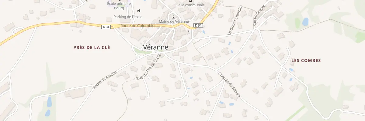 Plan du 3 Rue du Drevet à Véranne
