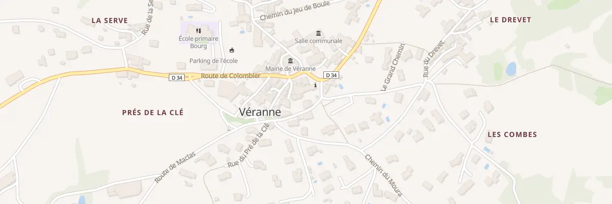 Plan du 2 Rte de Maclas à Véranne