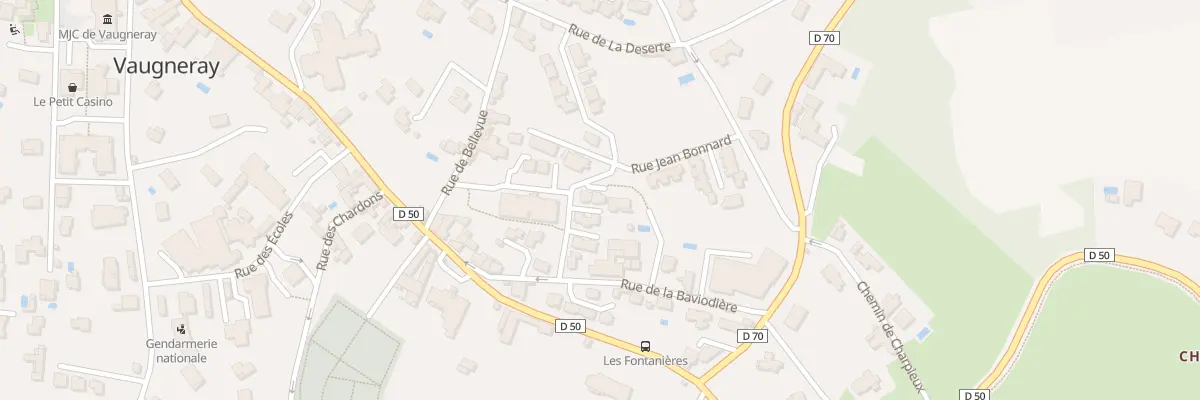 Plan du 155B Rue Docteur Aude à Vaugneray